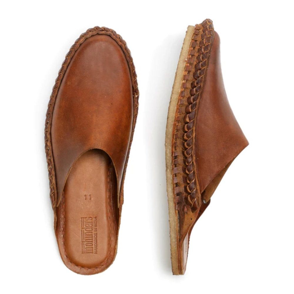 Mohinders Heritage Solid City Slipper in Walnut